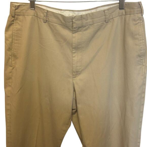 VTG LL Bean Men Chino Pants 40 Khaki Classic‎ Minimalistic Preppy Office Travel - Picture 7 of 7